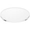 Plymor Clear Acrylic Round Standard-Edge Display Base, 6" W x 6" D x 0.375" H
